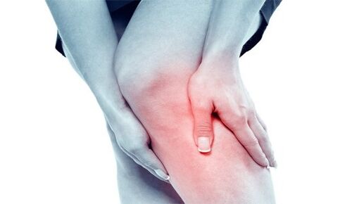 Knee pain caused by joints